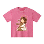 He Is Risen Christian Washed T-Shirt