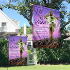 He Is Risen Death Could Not Hold Him Rejoice In The Resurrection Of Jesus Christian Flag