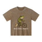 He Is Risen Hop On Christian Washed T-Shirt