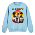 He Is Rizzin Christian Fleece Sweatshirt