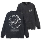 He Left The 99 To Rescue Me Washed Long Sleeve T-Shirt