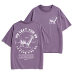 He Left The 99 To Rescue Me Christian Heavy Cotton T-Shirt
