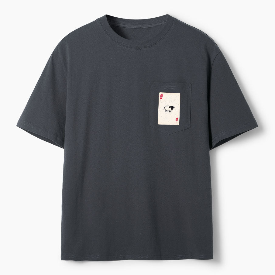 He Left The 99 To Rescue Me Christian Unisex Pocket T-Shirt