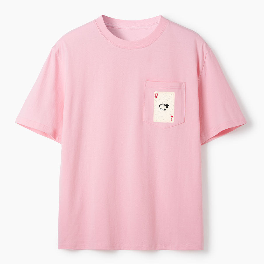 He Left The 99 To Rescue Me Christian Unisex Pocket T-Shirt