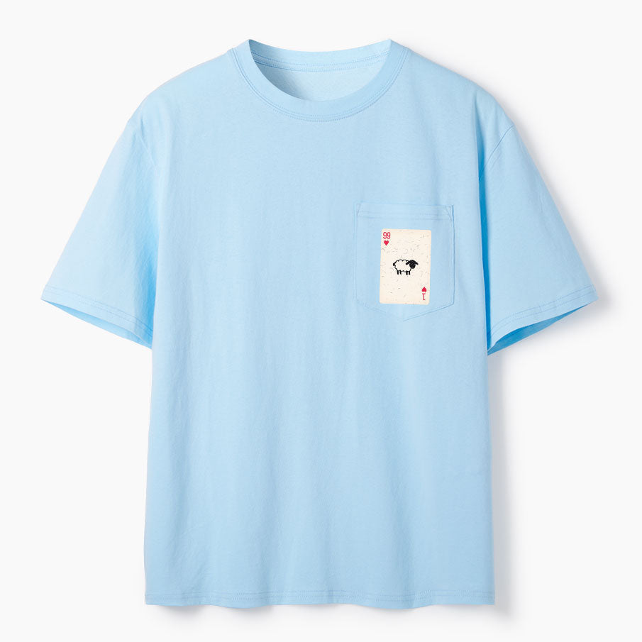 He Left The 99 To Rescue Me Christian Unisex Pocket T-Shirt