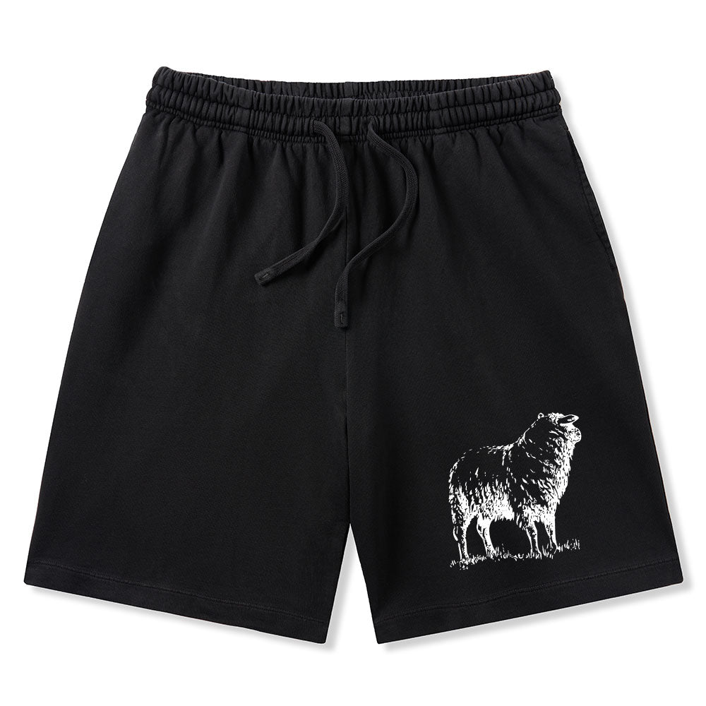 He Left The 99 To Rescue Me Christian Washed Shorts