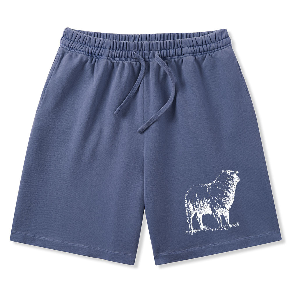 He Left The 99 To Rescue Me Christian Washed Shorts