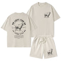 He Left The 99 To Rescue Me Christian Washed T-Shirt & Shorts
