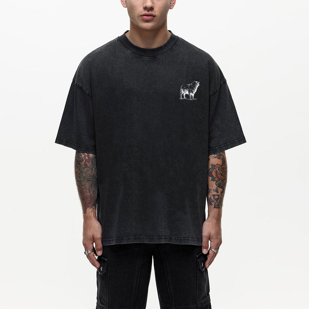 He Left The 99 To Rescue Me Christian Washed T-Shirt