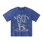 He Left The 99 To Resuce Me Kid Washed T-Shirt