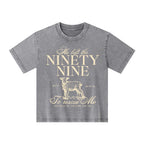 He Left The 99 To Resuce Me Kid Washed T-Shirt