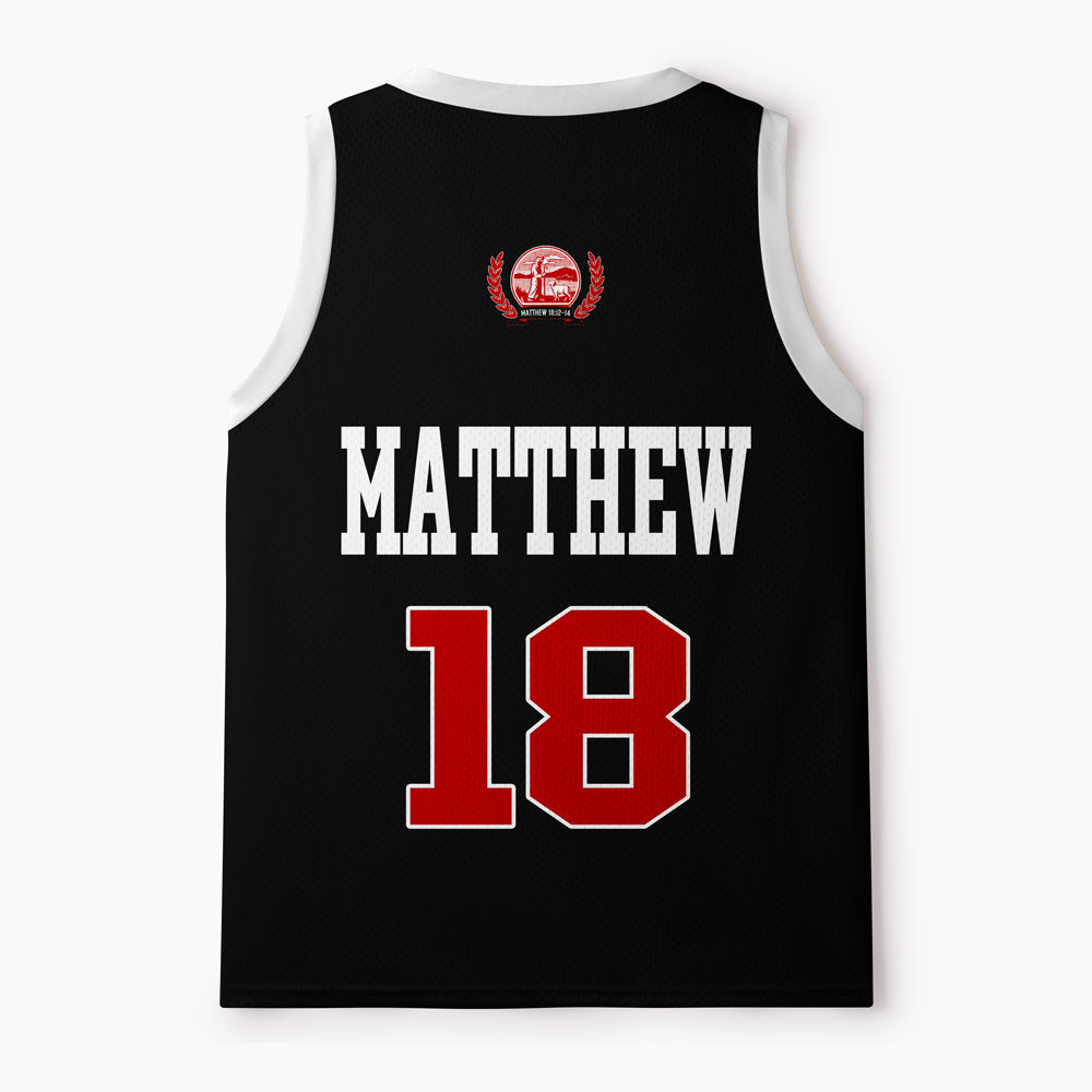 He Left The 99 To Save Me Christian Mesh Jersey Tank Top