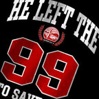 He Left The 99 To Save Me Christian Mesh Jersey Tank Top
