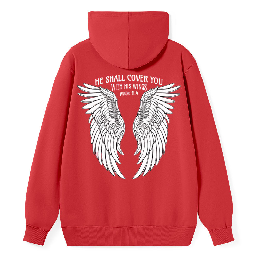 He Shall Cover You Christian Classic Hoodie