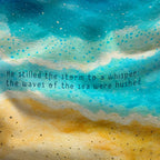 He Stilled The Storm To A Whisper Christian Blanket