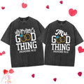 He Who Finds A Wife Find A Good Thing Christian Couple Washed T-Shirt