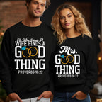 He Who Finds A Wife Finds A Good Thing Christian Couple Sweatshirt