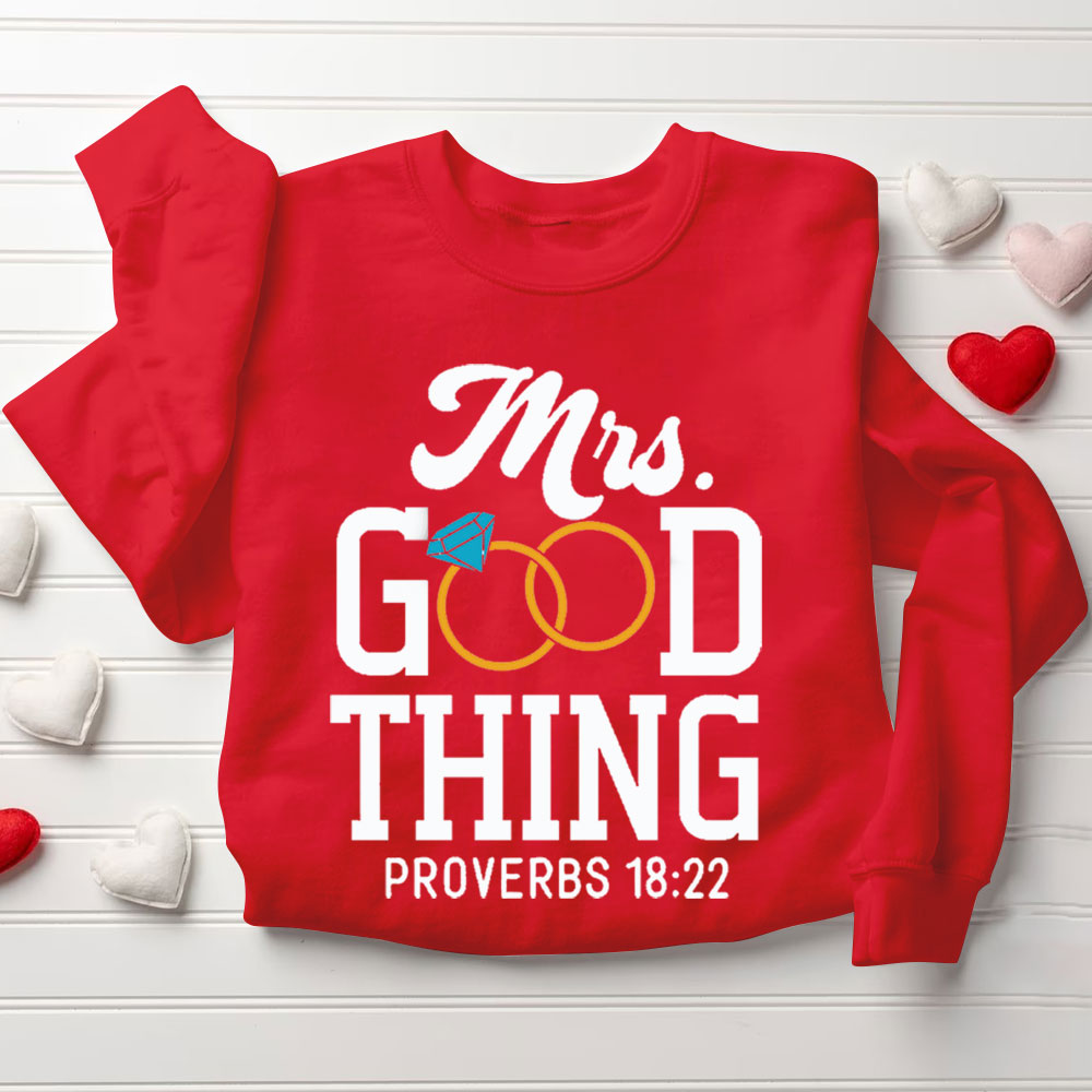 He Who Finds A Wife Finds A Good Thing Christian Couple Sweatshirt