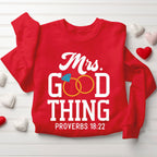 He Who Finds A Wife Finds A Good Thing Christian Couple Sweatshirt