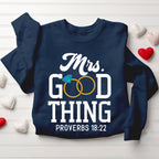 He Who Finds A Wife Finds A Good Thing Christian Couple Sweatshirt