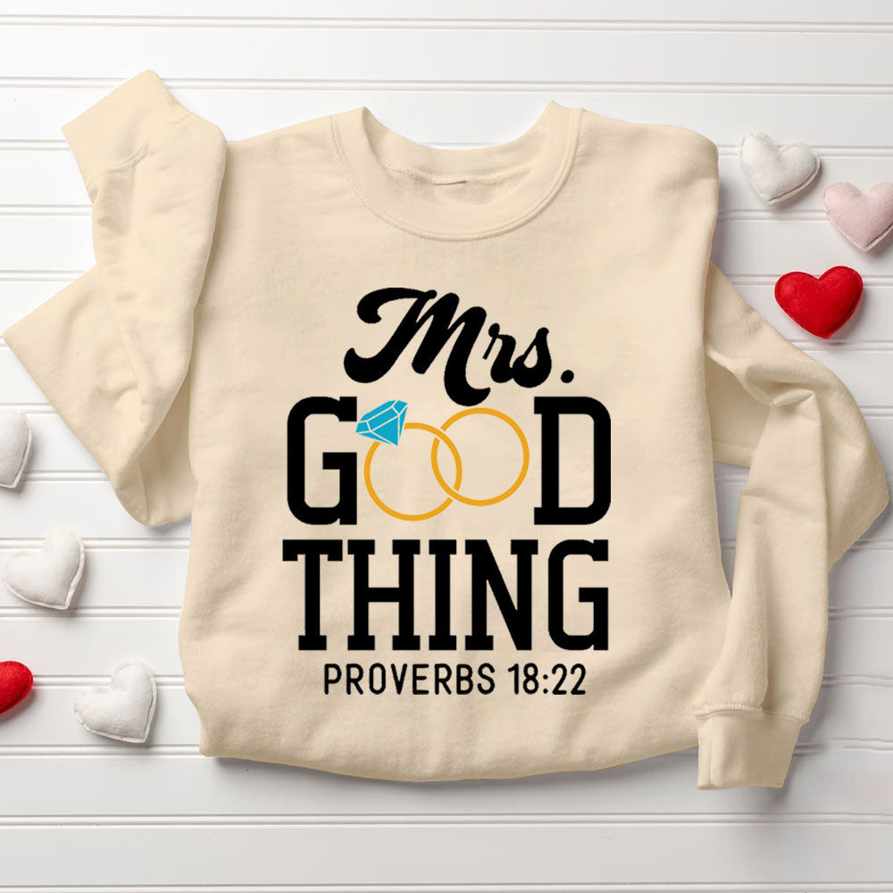 He Who Finds A Wife Finds A Good Thing Christian Couple Sweatshirt