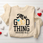 He Who Finds A Wife Finds A Good Thing Christian Couple Sweatshirt