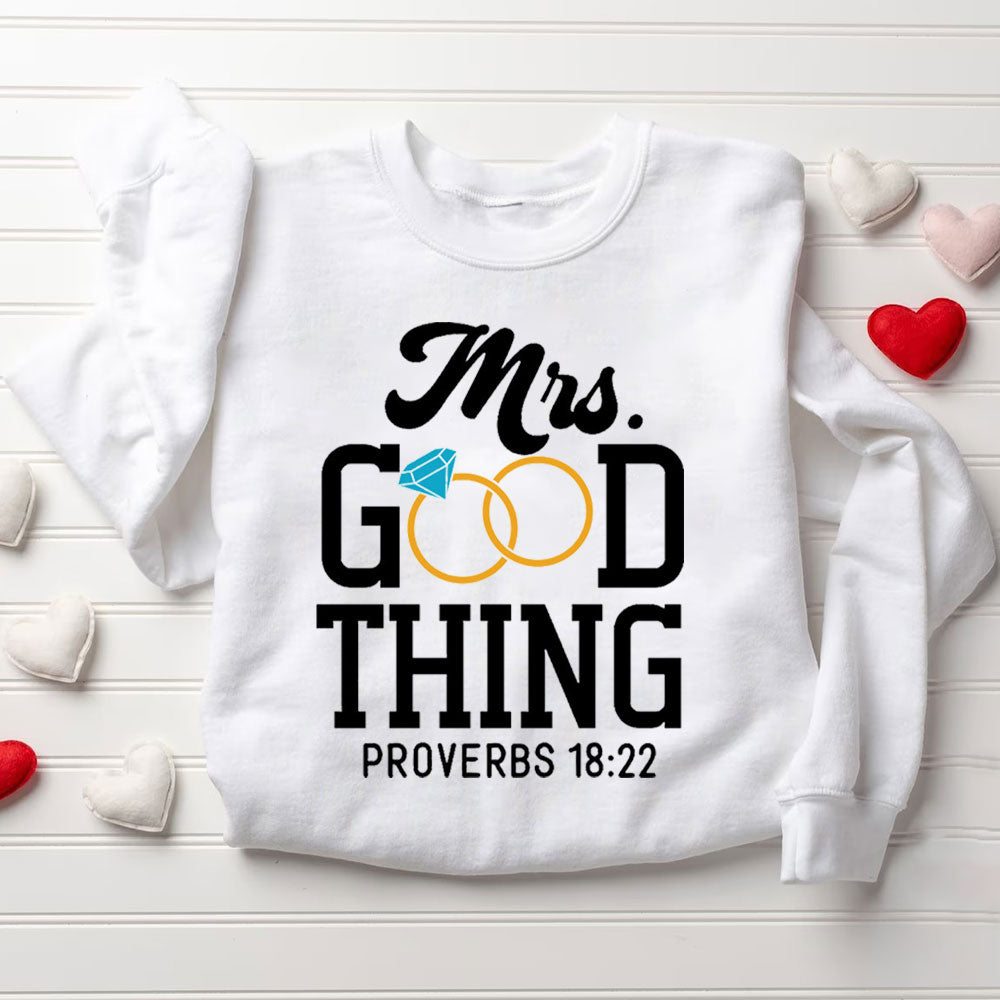 He Who Finds A Wife Finds A Good Thing Christian Couple Sweatshirt