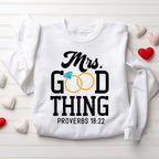He Who Finds A Wife Finds A Good Thing Christian Couple Sweatshirt
