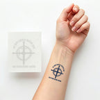 He Who Kneels Before God Can Stand Before Anyone 12pcs Christian Temporary Tattoos