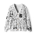 He died For Us Furry Christian Lightweight Cardigan