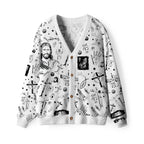 He died For Us Furry Christian Lightweight Cardigan