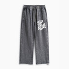 Heavy On Thank You God Christian Washed Sweatpants