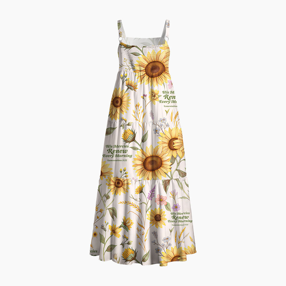 His Mercies Renew Every Morning Christian Maxi Dress