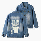 Holy Spirit Christian Denim Jacket
