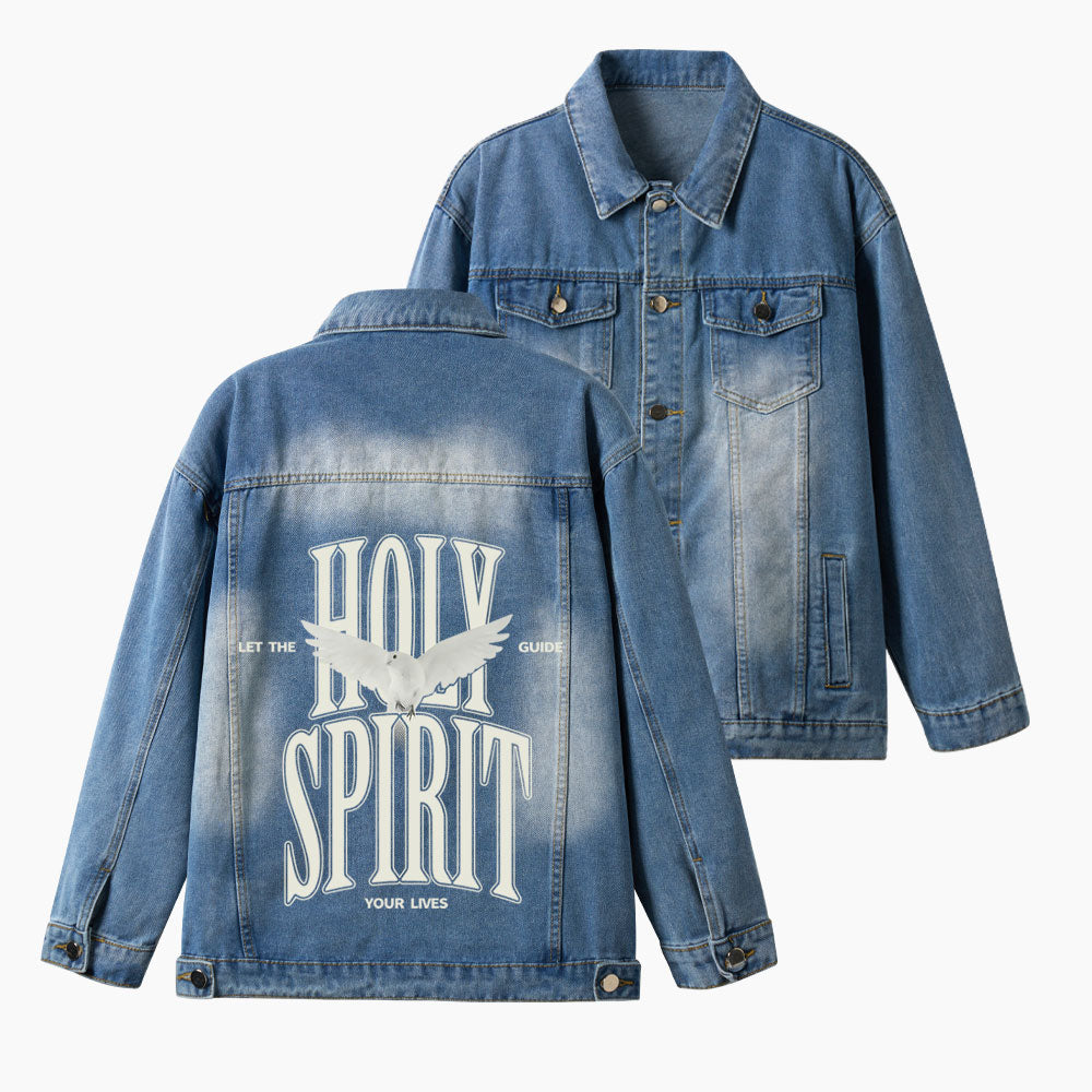 Holy Spirit Christian Denim Jacket
