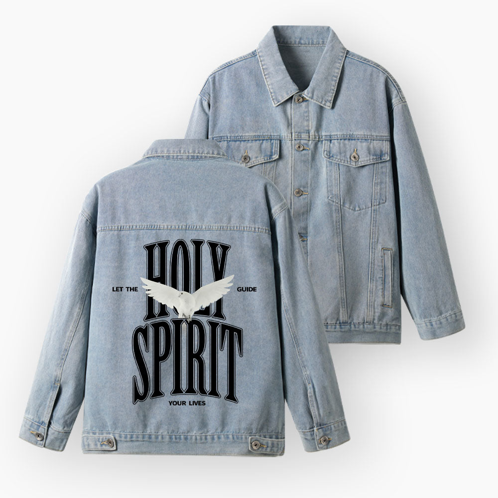 Holy Spirit Christian Denim Jacket
