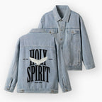 Holy Spirit Christian Denim Jacket