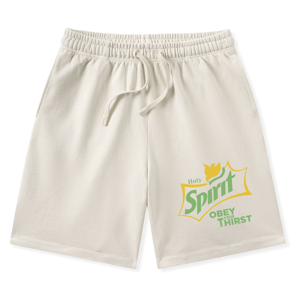 Holy Spirit Christian Washed Shorts