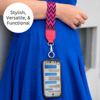 Clip & Go Strap with Pouch Chevron/Diamond Collection