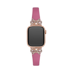 Crystal Bowknot Leather Watch Band for Apple Watch