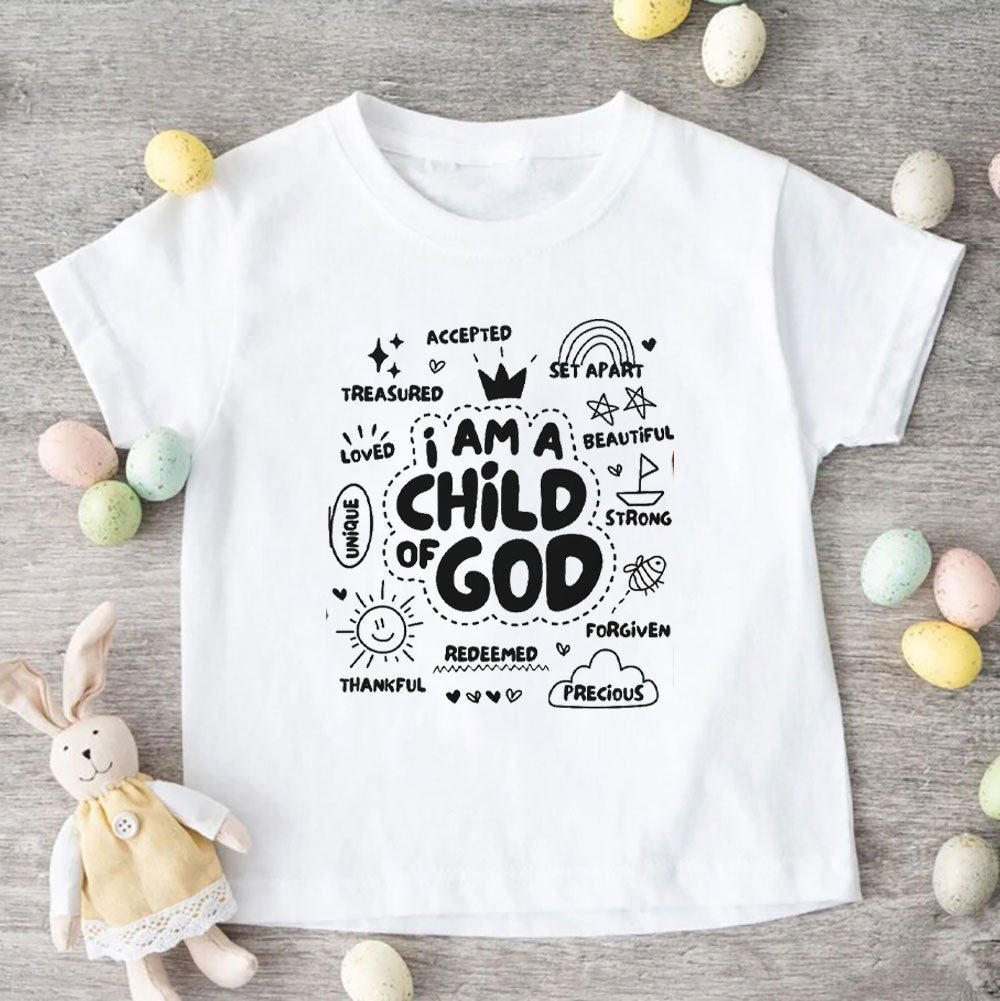 I Am A Child Of God Christian Kids T-Shirt