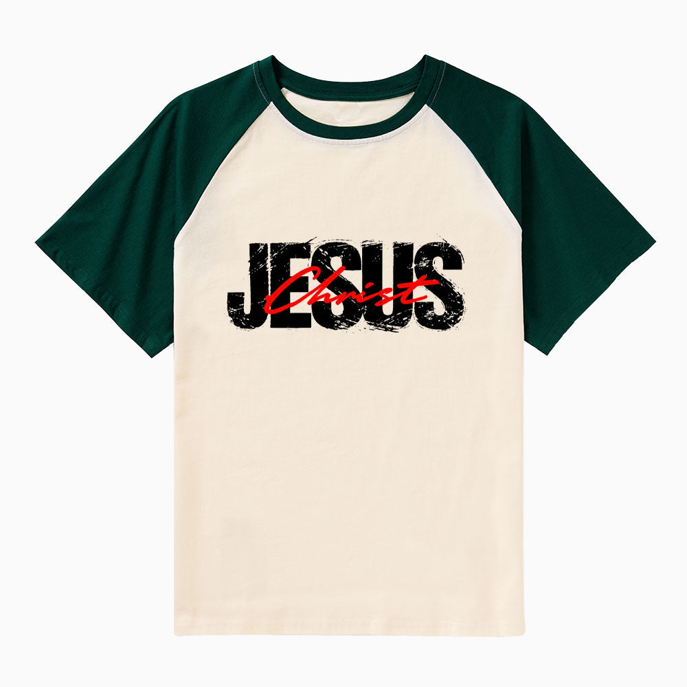 I Am The Alpha And Omega Christian Raglan Sleeve T-Shirt
