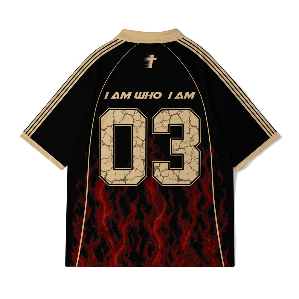 I Am Who I Am Christian Collar Jersey
