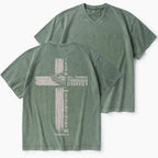 I Can Do All Things Through Christ Christian Washed V-Neck T-Shirt
