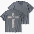 I Can Do All Things Through Christ Christian Washed V-Neck T-Shirt
