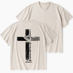I Can Do All Things Through Christ Christian Washed V-Neck T-Shirt
