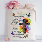 I Can Only Imagine Christian Lyric Canvas Tote Bag
