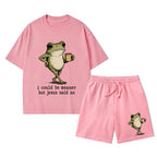 I Could Be Meaner But Jesus Said No Christian Washed T-Shirt & Shorts