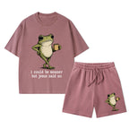 I Could Be Meaner But Jesus Said No Christian Washed T-Shirt & Shorts