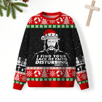 I Find You Lack Of Faith Disturbing Christian Lightweight Sweater